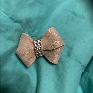 Hair bow Swarovski crystals